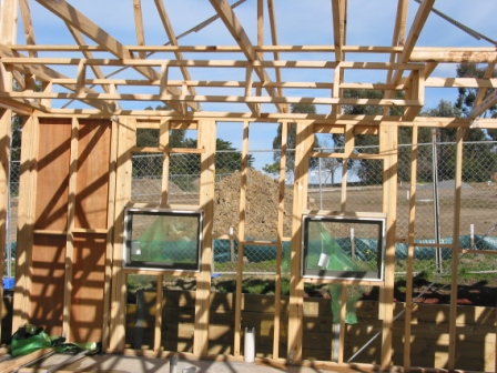 Wall Frames with fitted windows